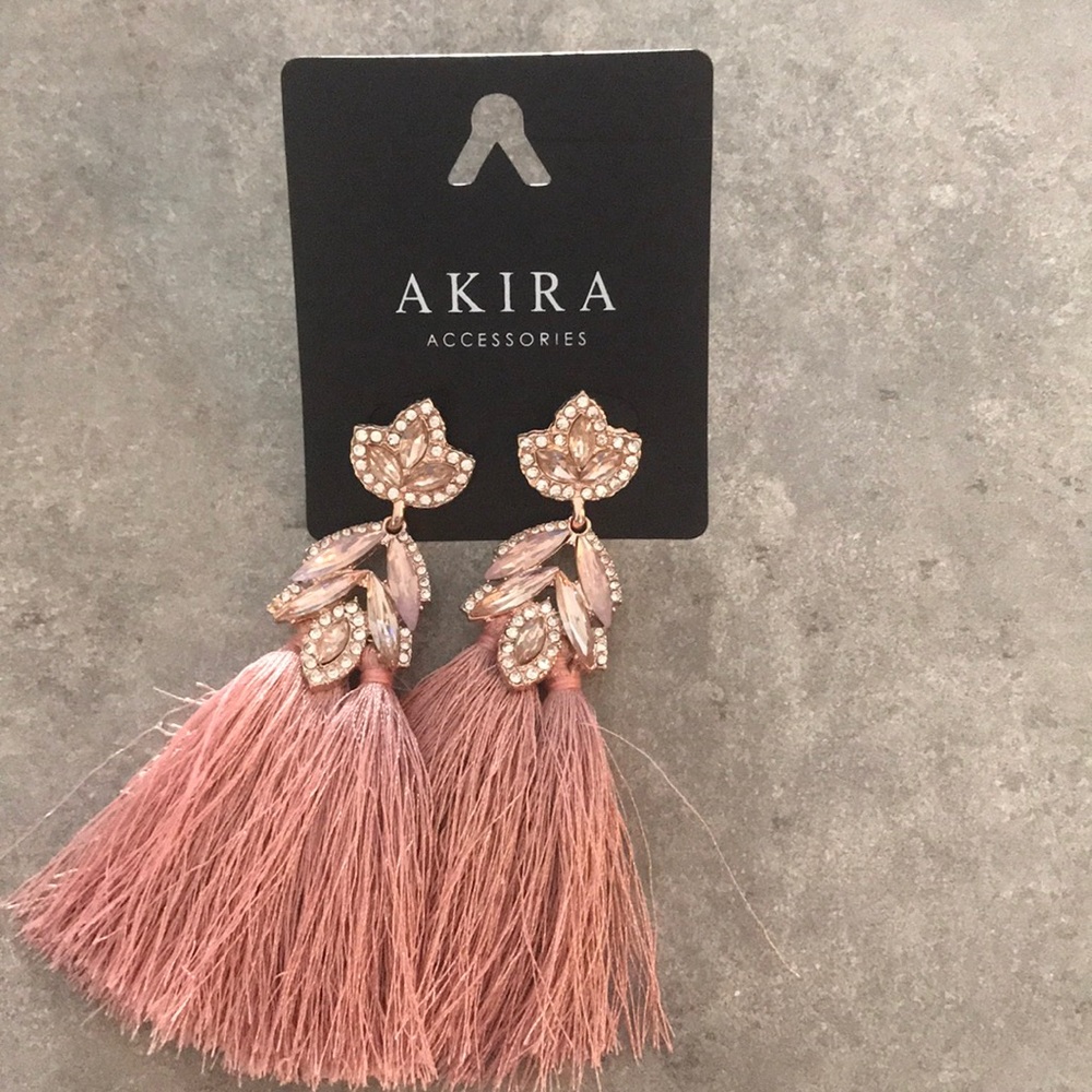 Akira Accessories - Rosegold fly away earrings